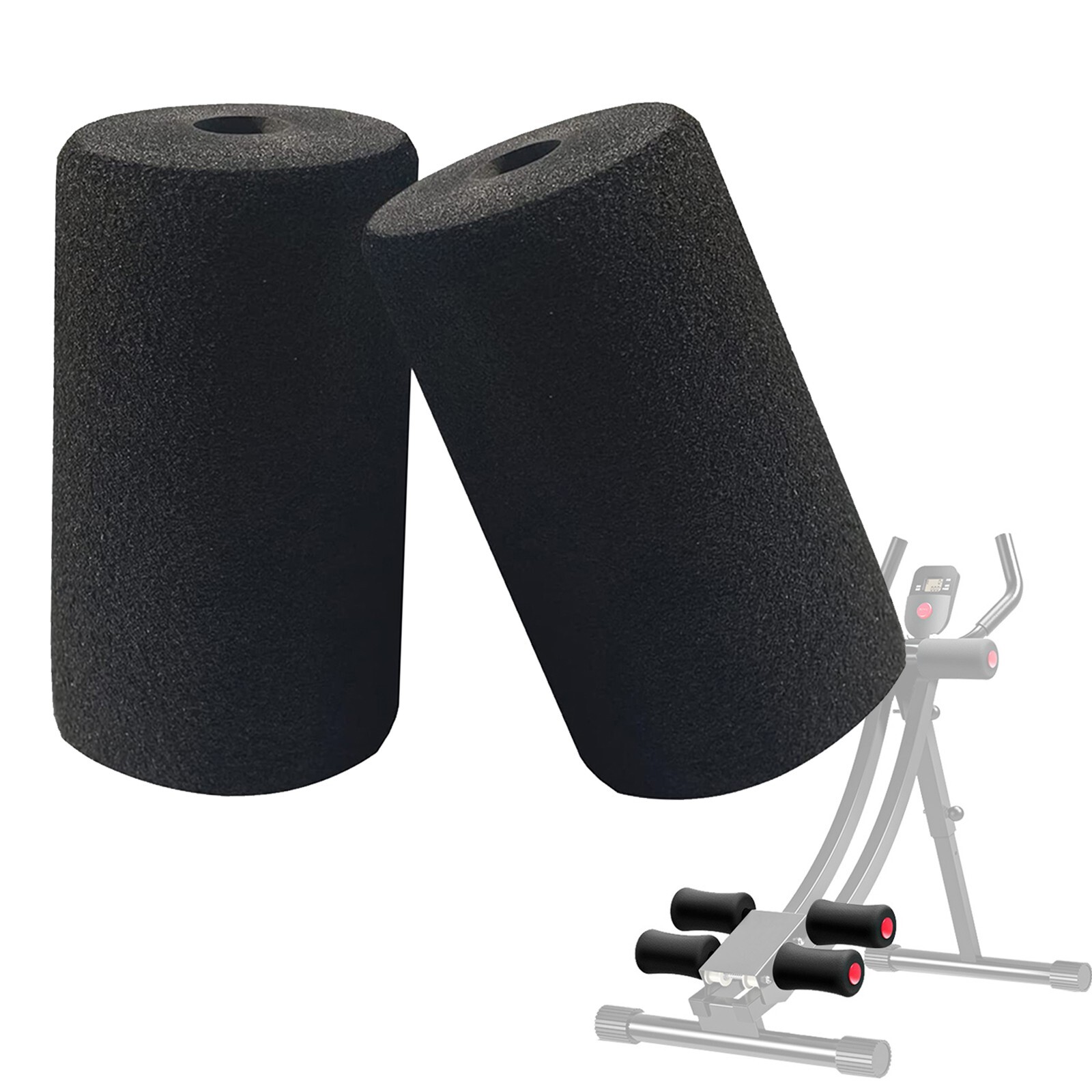 2Pcs Foot Foam Pads Rollers For Leg Extension / Weight Bench Fitness Equipment