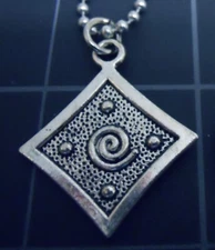 Necklace SPIRAL Pendant Stainless Ball Chain New Energy Vortex Ancient Symbol