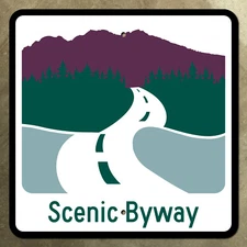 National Forest Scenic Byway USFS highway marker road sign 18x18