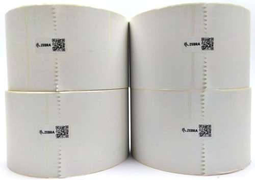 Zebra 4" x 6" Z-Perform 2000T Labels Thermal 10000281 Genuine OEM - 4 Rolls