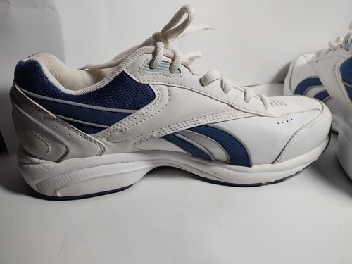Reebok DMX Max Liner Walking Sneaker in White Aqua Blue Size 9 - Picture 5 of 9