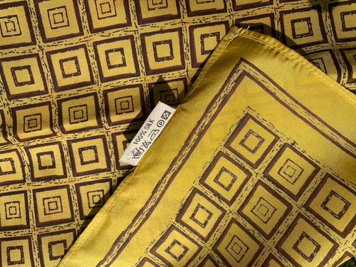 Tuch Chaloc Seide reine % 100 Seide 44x44 Ohne Etikett - Bild 4 von 6