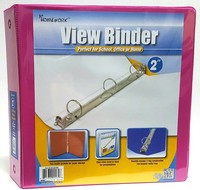 2 Clear View Pocket Binder - Fuchsia Case Pack 12-1989623 on sale 2 Clear View Pocket Binder - Fuchsia Case Pack 12-1989623 on sale