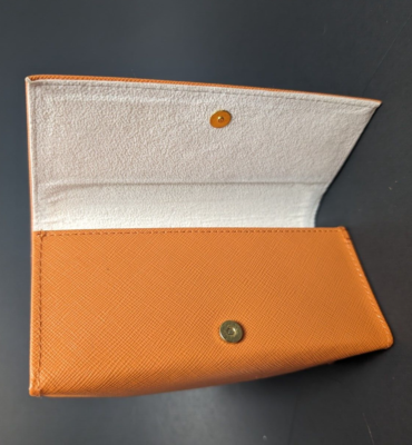 Tory Burch Orange Sunglasses Eyeglass Case Magnetic Flip Top  display picture 3