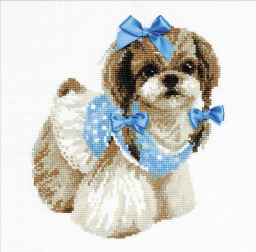 Cross-stitch kit Shih Tzu 1120 RIOLIS 14ct - Picture 4 of 5