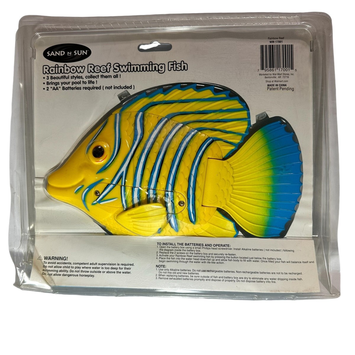 Sand N Sun Rainbow Reef Swimming Fish Vintage With The Original