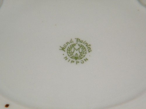 ANTIQUE Hand Painted NIPPON MORIAGE CREAM & SUGAR BOWL ROSES & GOLD - Picture 10 of 11