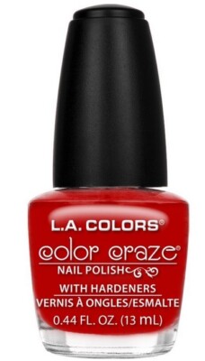 LA COLORS 400 Marilyn Red Color Craze Nail Polish Flirty and