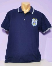 Huddersfield Town FC Terriers vintage polo shirt blue large Official Merchandise