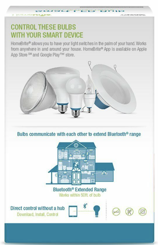 Feit Electric CFC/300/LED/HBR 40W Equivalent (3000K) B10 Dimmable Bluetooth - Picture 2 of 4