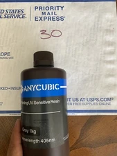 Anycubic 3D Printing UV Sensitive Resin Basic Grey 1KG UV Wavelength 405 nm