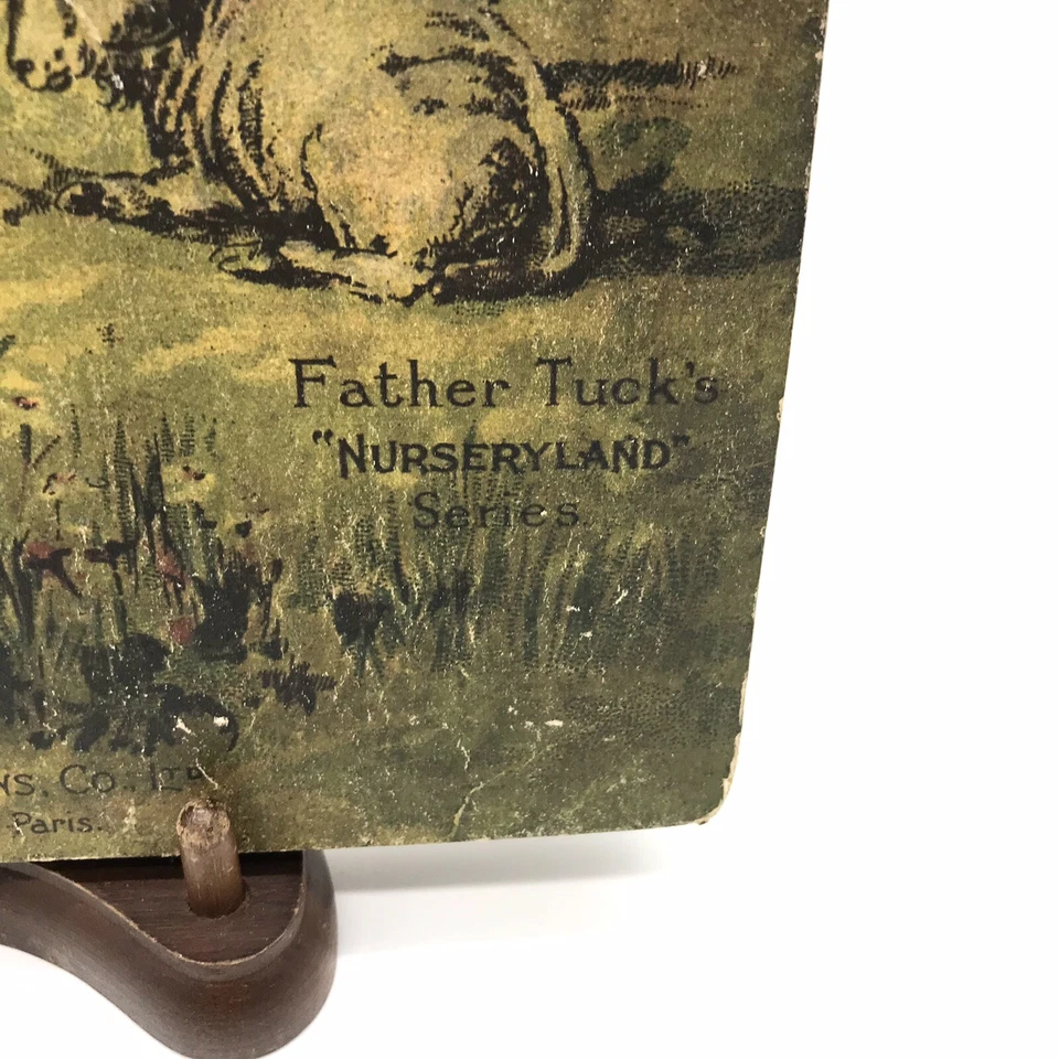 Antigo Little Bo Peep Madeira Arte de Parede/Placa Madeira Reprodução Livro Capa Berçário - Imagem 4 de 4