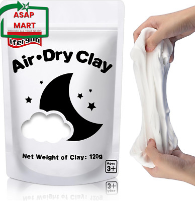 Ifergoo White Air Dry Clay, Modeling Clay for School Art & Craft Project. Refill