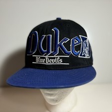 Duke Blue Devils Jumbo Spellout Mascot Logo SnapBack Hat Cap New Era 9Fifty