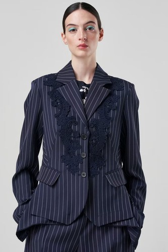 HIGH BY CLAIRE CAMPBELL GREY & SILVER JACKET - UK SIZE 12. RRP £534
