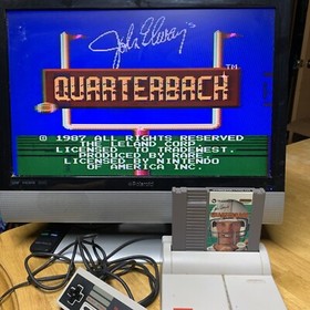 John Elway's Quarterback Nintendo Entertainment System 1989 NES Tested Works