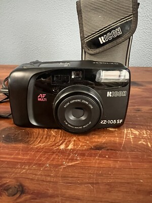 Ricoh RZ-105 SF Film Camera Super Clean Case Battery Dead Not