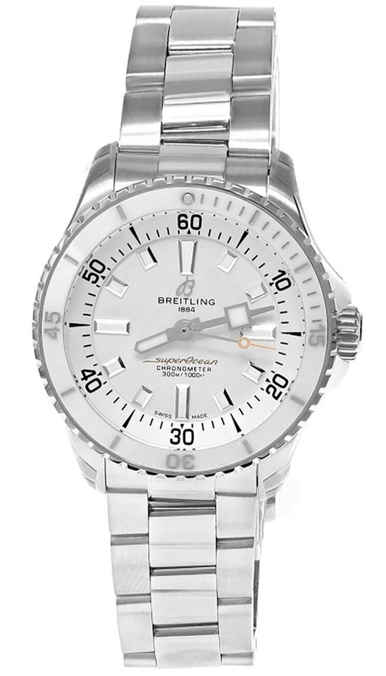Reloj para mujer Breitling Superocean SS automático 36 mm esfera blanca A17377211A1A1