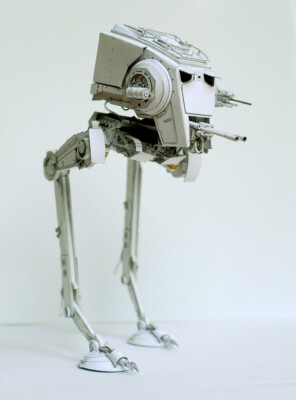 All Terrain Scout Transport AT-ST DIY Handcraft PAPER MODEL KIT