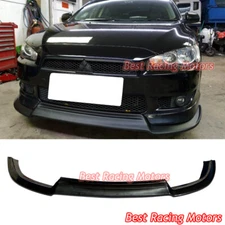 For 2008-2015 Mitsubishi Lancer V Style Front Bumper Lip (Urethane)