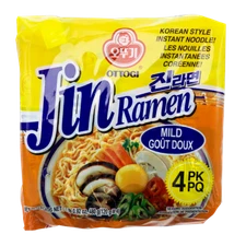 Jin Ramen Mild Flavor 4.23oz(120g) 4 Packs