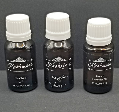 Kashmere Essential Oils *Lot of 3 Bottles 0.5 fl oz. for Aromatherapy Diffusers