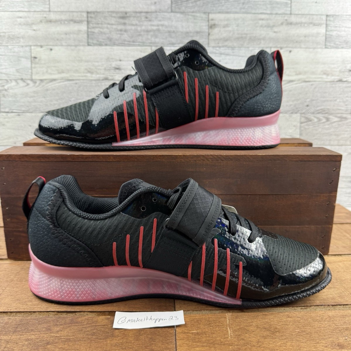 Adidas Adipower Weightlifting 3 'Black White Pure Ruby' IH8232 Men