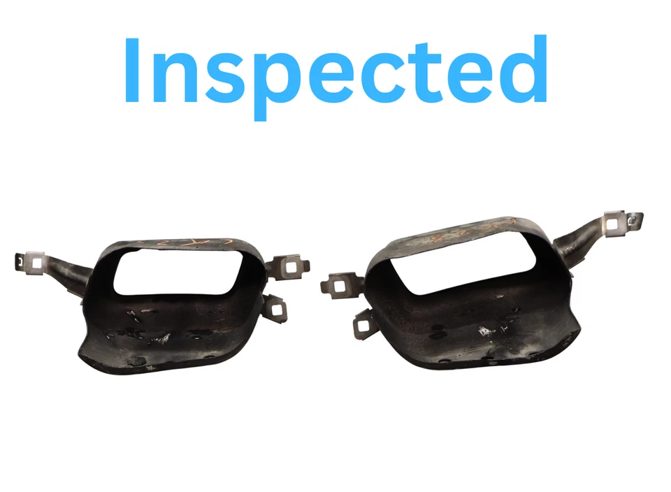 09-15 BMW 740i 750Li xDrive Juego de puntas de silenciador de escape trasero derecho e izquierdo OEM Foto 3 de 4