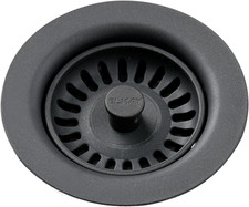 LKQS35CH Polymer Drain Fitting with Removable Basket Strainer and Rubber Stopper