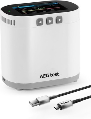 AEGTEST HOUND-3786 Heim-Radonmonitor, Langzeitprotokollierung & Datendiagramme, 10 Minuten R