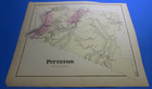 1873 PITTSTON PA  -A- - ORIGINAL MAP  - A. POMEROY - VG — photo 1