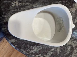 Grimwades The New Slipper Bed Pan Ceramic White Reusable Unisex