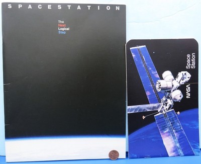 NASA Publication Pair vtg SPACE STATION The Next Logical Step ESA Apollo