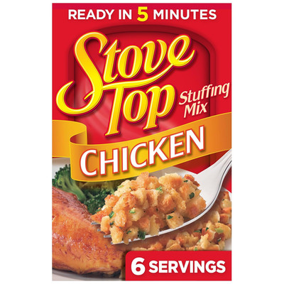 Stove Top Stuffing Mix, 1 Box, for Dinner Sides and Thanksgiving Dinner, Chicken