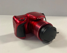 Canon PowerShot SX420 IS Compact Digi Camera Red W/ Battery, Charger, & Tripod