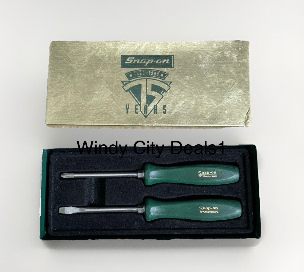 Snap-on Tools USA NOS RARE 75th ANNIVERSARY Hard Grip Screwdriver 
