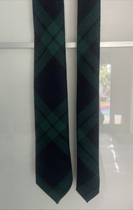 Vintage Polo by Ralph Lauren Men's Necktie Plaid Wool Hand Finished USA Made