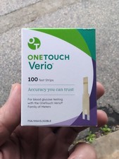 OneTouch Verio Glucose Blood Test Strips - 100 Count Exp 07/25