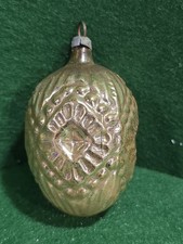 Art Deco 1920s Motif Mold Blown Christmas Orn...