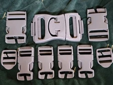 ITW Fastex Nexus Gray Buckle Lot - New Old Stock