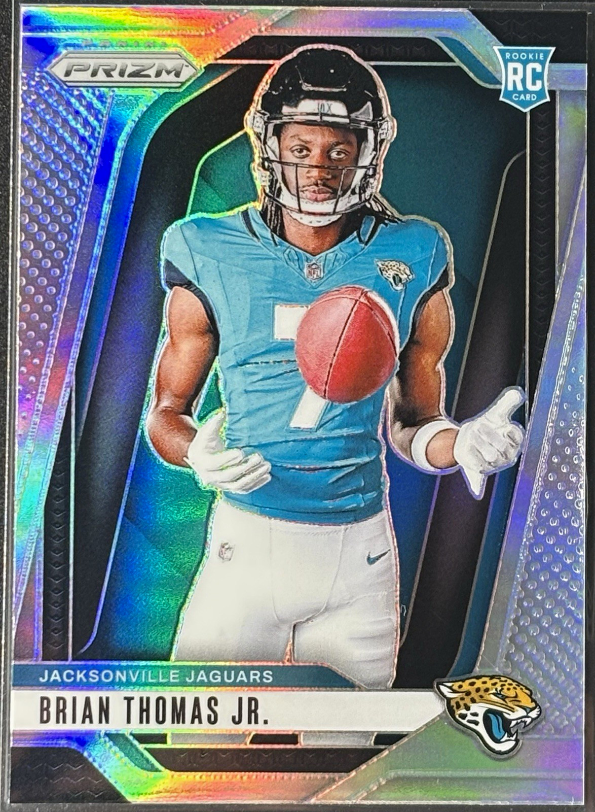 Panini Prizm 2024 Brian Thomas Jr. Rookie Silver Prizm Variation #8 - Jaguars -