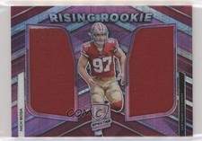 2019 Panini Spectra Rising Rookie Materials Neon Pink Prizm 2/15 Nick Bosa 6fs