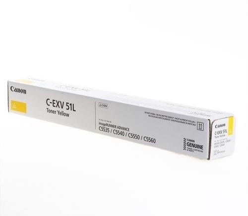 Toner Canon C-EXV 51L Tonerpatrone 0487C002 CEXV51L Cexv 51L Gelb Yellow B-image