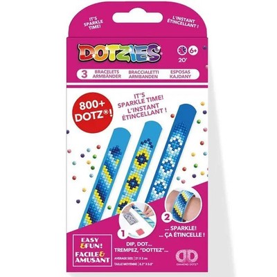 DOTZIES BY DIAMOND DOTZ - Diamond Painting Armbänder Blau | Kit (Bastelset)
