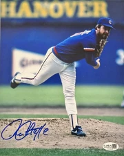 RICK SUTCLIFFE Signed 8x10 Chicago Cubs Autographed Photo Navy Jersey JSA COA 