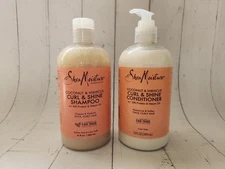 (Set of 2) Shea Moisture Coconut & Hibiscus Shampoo and Conditioner, 13 fl oz 