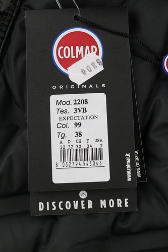 COLMAR 2208 Women Jacket XXS Down Insulated Hooded Zipper Quilted Mid-Length - 第 8/12 張圖片