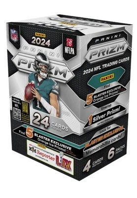 2024 Panini Prizm Football Hobby Blaster Factory Sealed Box Orange Ice Prizm