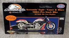 1/9 Ertl Harley Davidson Screamin Eagle Vance/Hines Pro Stock Bike Diecast Model