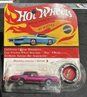 Vintage 1968 Redline Hot Wheels Custom Eldorado Pink ? Loose w Badge & Card